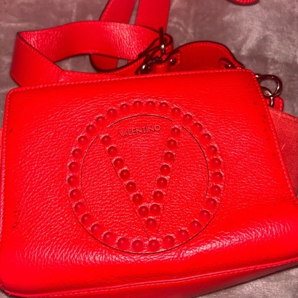 Valentino Red Leather Women's Bag - Picture 3 of 8